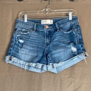 Abercrombie & Fitch Low Rise Short Jean Shorts Size 4 W27